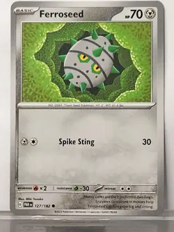 Pokemon TCG - Scarlet & Violet - Paradox Rift - Ferroseed 127/182 NM/M - Image 1