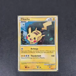 Pikachu - HGSS03 - Holo Rare [Swirl] - S&M Black Star Promo - Pokemon TCG - LP - Image 1