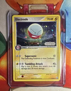 Pokemon TCG Electrode 32/92 Legend Maker Reverse Holo Stamped - NM w/ SWIRL 💫 - Image 1