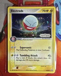 Pokemon TCG Electrode 32/92 Legend Maker Reverse Holo Stamped - NM w/ SWIRL 💫 - Image 2