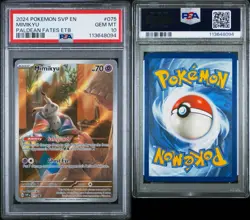 Pokemon Mimikyu SVP EN 075 Illustration Rare Paldean Fates PSA 10 - Image 3