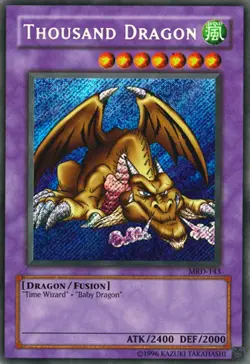 Yugioh! Thousand Dragon - MRD-143 - Secret Rare - Unlimited Edition Near Mint, E - Image 1