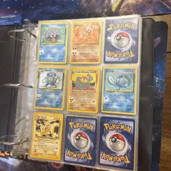 Huge Vintage Pokemon Tcg Binder Full Of WOTC Cards Big Lot Of Old School - Image 1