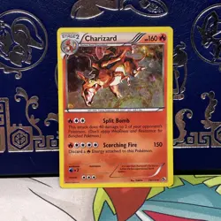 Charizard 19/113 Legendary Treasures Holo SWIRL Pokemon Card 2013 MP - Image 1