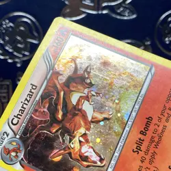 Charizard 19/113 Legendary Treasures Holo SWIRL Pokemon Card 2013 MP - Image 4