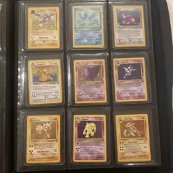Pokemon Tcg Cards Complete Fossil Master Set 100% 62/62 + Many NM+ Binder! - Image 1