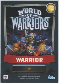 2015 Topps World of Warriors Trading Card Game Toki #40 - Image 2