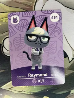 Raymond # 431 Animal Crossing Amiibo Card Authentic Series 5 MINT NEVER SCANNED - Image 1