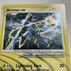 Pokemon Card - Arceus AR6 - Arceus Holo - LP - Full Swirl 🌀 - Image 4
