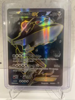 Steelix EX 108/114 Full Art Ultra Rare XY Steam Siege Pokemon Card Near Mint - Image 1