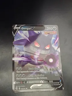 Pokemon Card Gengar V Ultra Rare Holo TCG Fusion Strike 156/264 - Image 1