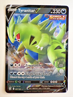 Tyranitar V 97/163 Ultra Rare Battle Styles Pokemon Card NM - Image 1