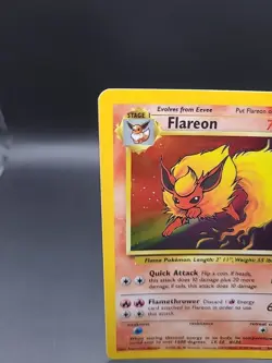 Flareon Jungle Holo Card 3/64 Unlimited Rare Pokemon Card - Image 2