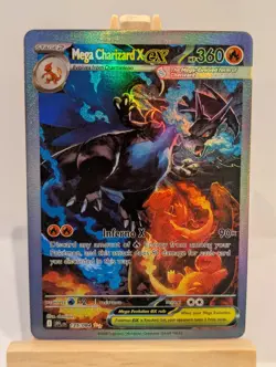 Custom Fan Art Mega Charizard X EX High Quality Custom Card Foil Finish - Image 1