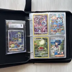 Pokemon Binder Collection Of 120+ Vintage And Modern Cards & Slab Card - Image 1
