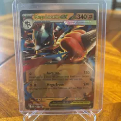 Mega Lucario ex - MEP 012 Mega Evolution Black Star Promo Pokemon TCG Card - Image 1