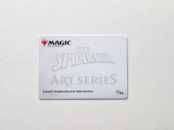MTG Friendly Neighborhood Gold-Signature Art Series 02/54 Marvel's Spider-Man NM - Image 2