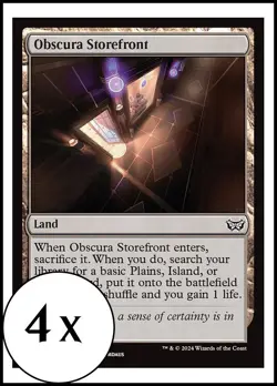 MTG - 4 x Obscura Storefront - Duskmourn Commander - Playset 4x x4 - Image 1