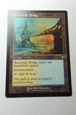 MTG Razortide Bridge x1- -The Brothers' War Commander-Lightly Played - Image 1