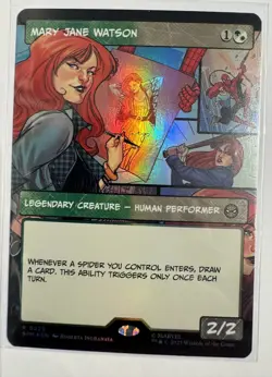 Mary Jane Watson (Borderless) Foil #0229 Marvel's Spider-Man MTG NM - Image 1