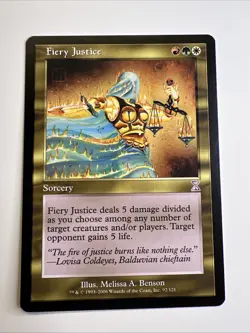 Fiery Justice (92) Time Spiral MTG - Timeshifted NM MTG - Image 1