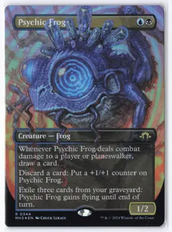 Psychic Frog (Borderless) R Foil Modern Horizons 3 344 NM - Image 1