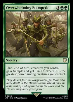 MTG - Overwhelming Stampede - Lord of the Rings Commander - LOTR - Image 1