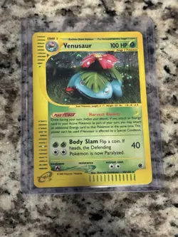 Pokemon TCG Venusaur Holo 30/165 Expedition EReader Holo Rare Near Mint - Image 1