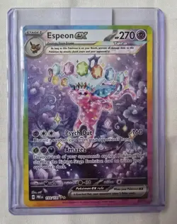 Pokemon TCG Espeon EX 155/131 Prismatic Evolutions Pack Fresh Mint - Image 3