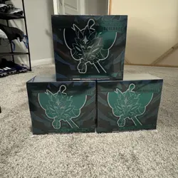 Pokemon TCG Twilight Masquerade ETB - Pack of 3 SEALED - 1 has slight tear - Image 1