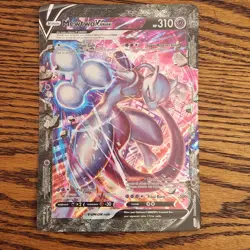 Jumbo Mewtwo V-UNION SWSH160 NM Oversized Topper 2021 Pokemon 159-162 Mint Promo - Image 2