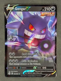Gengar V 156/264 Pokemon TCG Ultra Rare SWSH08: Fusion Strike Near Mint - Image 1