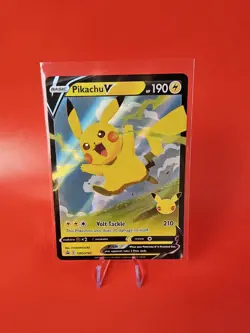 Pikachu V SWSH143 Black Star Promo Holo Pokemon 2021 Celebrations NM/M - Image 1