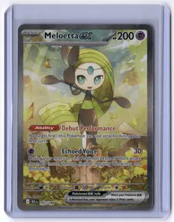 Meloetta ex - 167/086 Special Illustration Rare Holo NM Pokemon SV: Black Bolt - Image 1