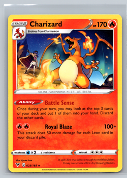 Charizard 025/185 Swsh04: Vivid Voltage Regular Pokemon - Image 1