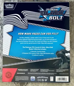🔥 Pokemon Scarlet & Violet Black Bolt Binder Collection *SEALED* - Image 2