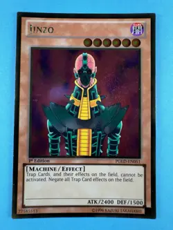 Jinzo PGLD-EN051 Gold Rare 1st Edition LP- Yugioh - Image 1