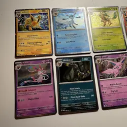 Pokemon TCG Prismatic Evolutions Costco Mini Tin Cosmos Promo Cards Set Of 8 NM - Image 3