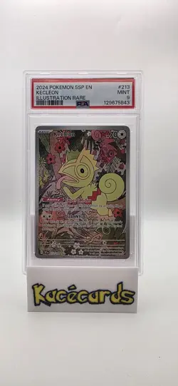 Pokemon 2024 SV Surging Sparks SSP en Kecleon Card #213/191 PSA 9 - Image 1
