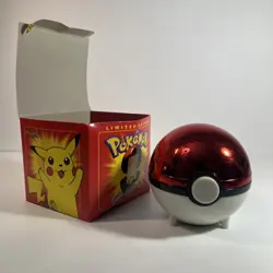 Pokemon #25 Pikachu Burger King 23k Gold Plated Trading Card & Pokeball - Image 4