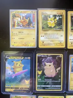 Pokemon TCG Pikachu Card Lot Of 12 Cards Vintage, Full Art, Rare - Image 3