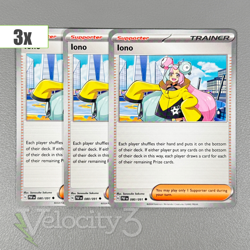 Pokemon TCG Trainer Cards (3) Iono 80/91 Uncommon | 2024 Paldean Fates - Image 1