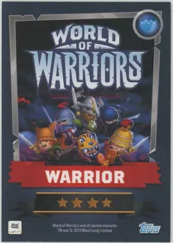 2015 Topps World of Warriors Trading Card Game Attila #123 - Image 2
