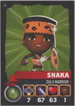 2015 Topps World of Warriors Trading Card Game Shaka #85 - Image 1