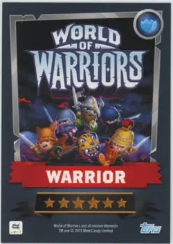 2015 Topps World of Warriors Trading Card Game Kofi Foil Cracked Ice #202 - Image 2