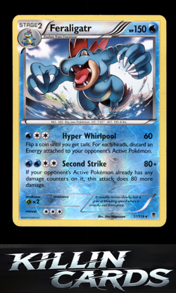 Reverse Holofoil Feraligatr 17/119 Pokemon Holo Rare XY - Phantom Forces Card NM - Image 1