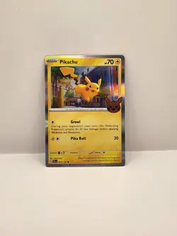 Pokemon Trick or Trade Pikachu Holo Card (2023) 62/193 (MINT-NEAR MINT) - Image 1