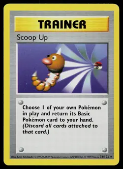 Pokemon Card - Scoop Up Base Set (Shadowless) 78/102 Rare - Image 1