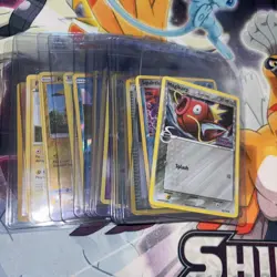 Pokemon TCG Vintage And Modern Sleeved Cards With Card Savers Reverse Holo Lot2 - Image 1