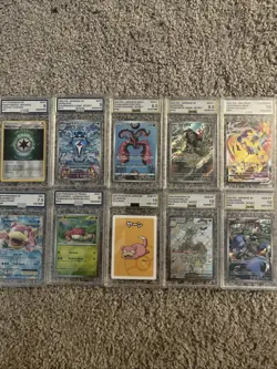 10 AGS Graded Pokemon Card Lot - Image 1